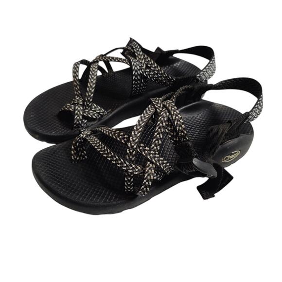 Chaco's Women's Sz 8 Zcloud X2 Limb Black Grey Hiking Trail Sandals Strappy - Picture 1 of 9